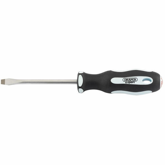 Draper 6.5X100MM PL SLOT S/DRIVER PKD 34978 Soft Grip Plain Slot Screwdrivers
