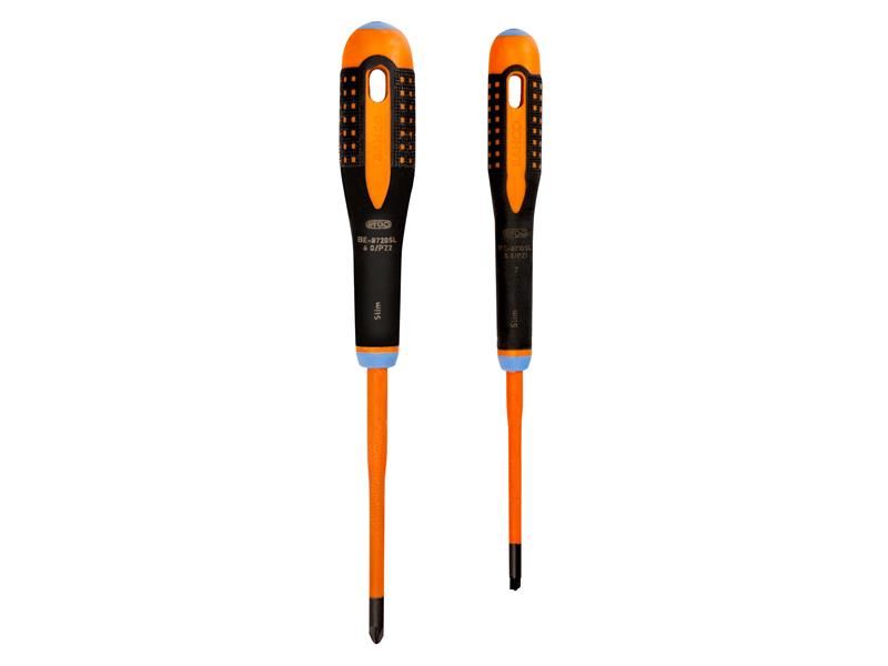 Bahco BE-9890SL Insulated ERGO� SLIM Combi Screwdriver Twin Pack