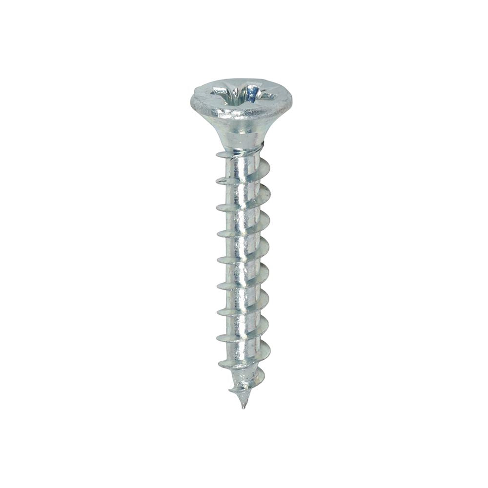 TIMCO Solo Woodscrew PZ2 CSK Zinc 4.0 x 25 Silver Pack 200