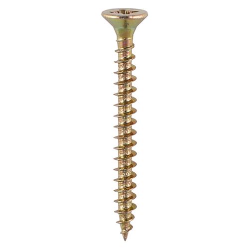 TIMCO Solo Woodscrew PZ1 CSK ZYP 3.0 x 30 Gold Pack 200