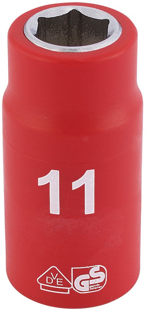 Draper 11MM VDE 3/8 INSUL. SOCKET 31571 Metric VDE Sockets, 3/8" Sq. Dr.
