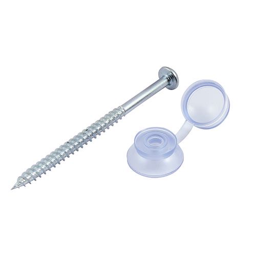TIMCO Corrugated Sheet Fixings Clear 10 x 3 Clear Pack 50