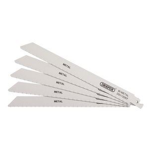 38631 Draper Bi-metal Reciprocating Saw Blades for Metal Cutting, 225mm, 18tpi (Pack o Professional Trade DIY Workshop Garage Use