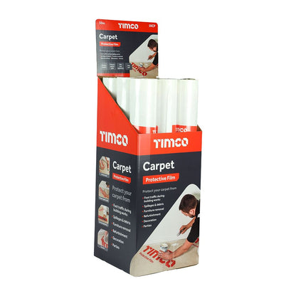 TIMCO Carpet Protective Film 50m x 0.6m Pack 1