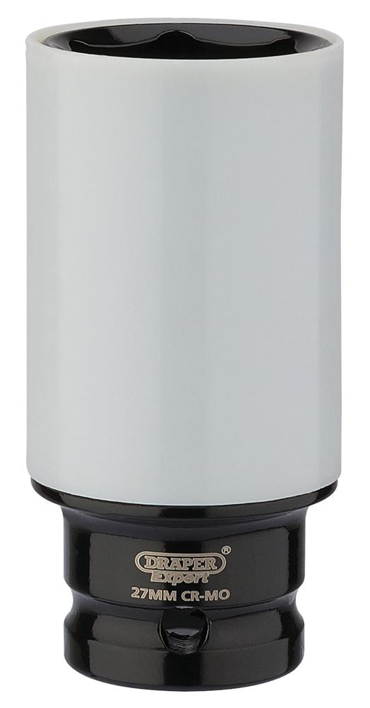 Draper WHEEL NUT SOCKET 27MM 83061 1/2" Sq. Dr. Draper Expert HI-TORQÂ® Wheel Nut Sockets for Alloy Wheels