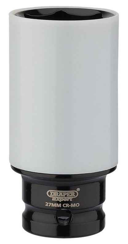 Draper WHEEL NUT SOCKET 27MM 83061 1/2" Sq. Dr. Draper Expert HI-TORQÂ® Wheel Nut Sockets for Alloy Wheels