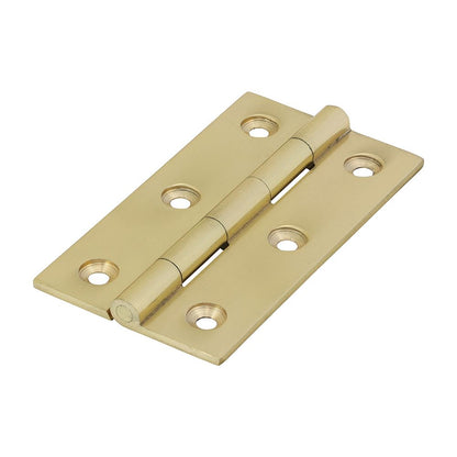 TIMCO Solid Drawn Hinge P/Brass 75 x 40 Pack 2