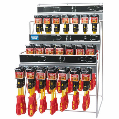 02060 Draper Dispenser with 48 x 960 VDE Insulated Screwdrivers D960/DS Professional Trade DIY Workshop Garage Use