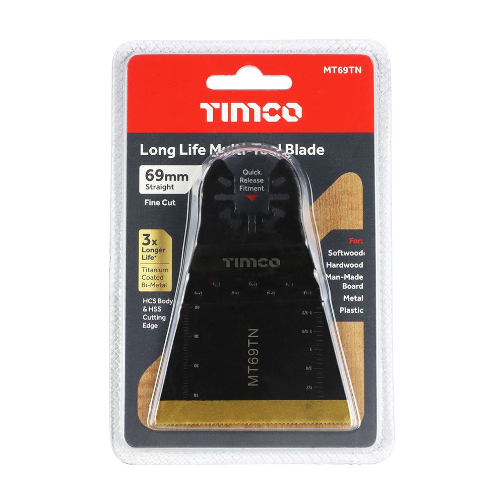 TIMCO Long Life MTool Blade Straight 69mm Pack 1