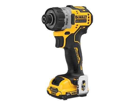 DeWalt DCF601D2-GB DCF601D2 XR Brushless Sub-Compact Screwdriver 12V 2 x 2.0Ah Li-ion