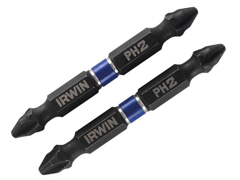 IRWIN� 1923375 Impact Double-Ended Screwdriver Bits Phillips PH2 60mm (Pack 2)