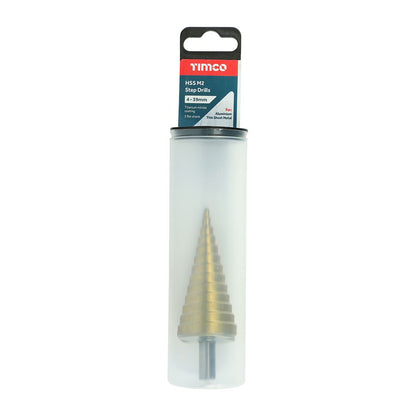 TIMCO Step Drill M2 HSS TiN 4-39mm Pack 1