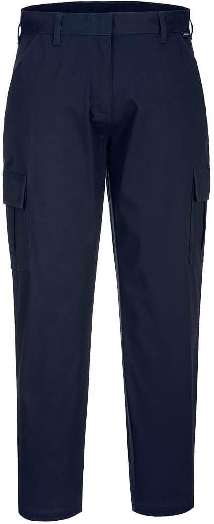 Portwest  Womens Sretch Cargo Trousers   Dark Navy   28"