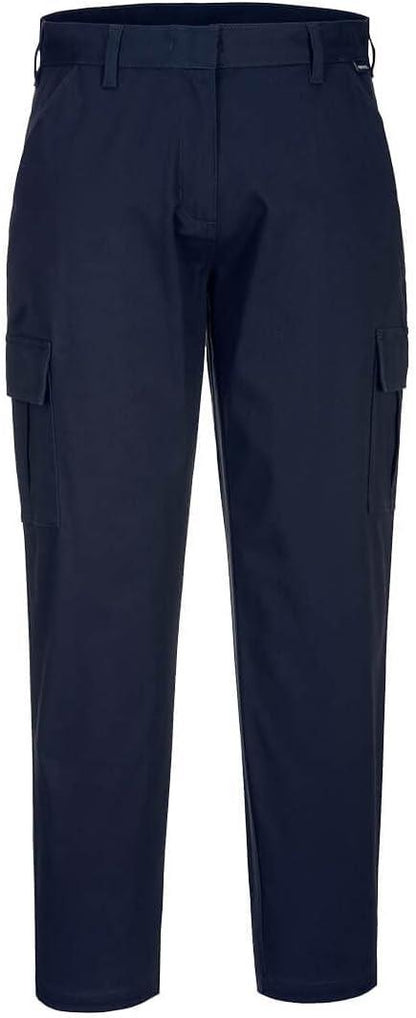 Portwest  Womens Sretch Cargo Trousers   Dark Navy   28"