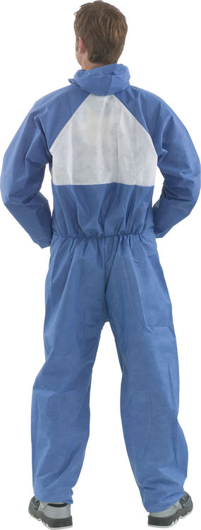 3M 4530 FLAME SPREAD RETARDANT SR DISPOSABLE COVERALL BLUE/WHITE L