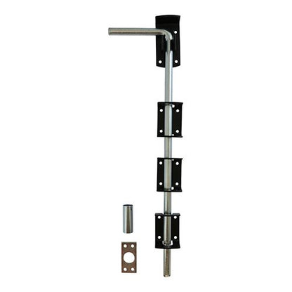 PERRY Garage Drop Down Bolt Black - 18" | Pack of 1