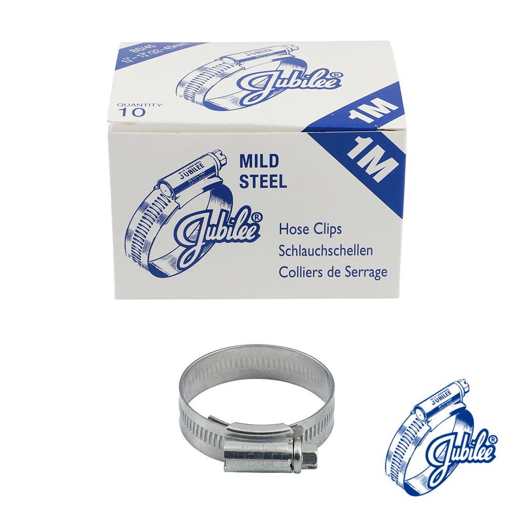TIMCO Jubilee Clip Mild Steel 32-45mm Pack 10