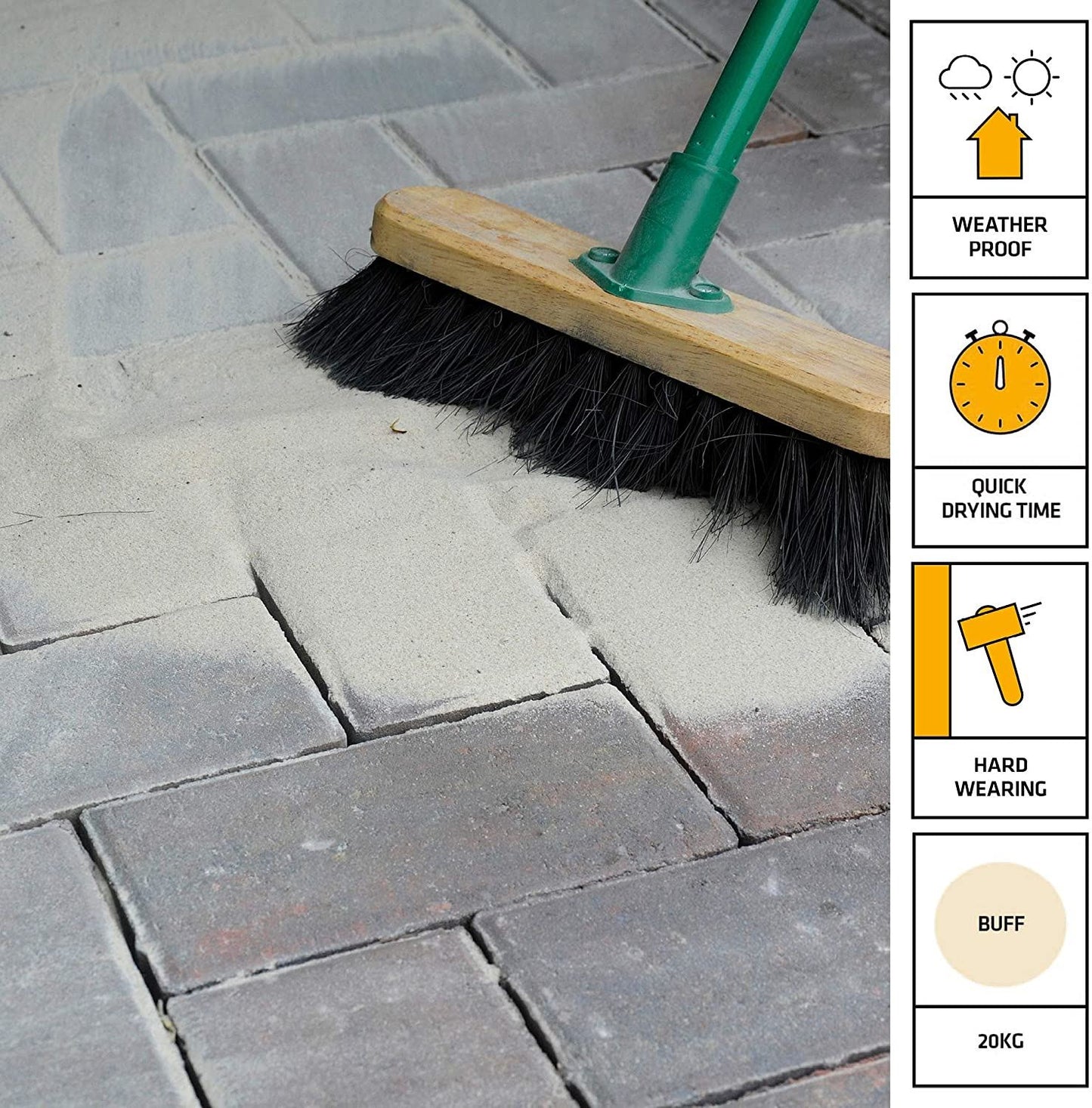 Sika Narrow Joint Filler Setting Sand Buff 20kg Patio Paving Joint Compound