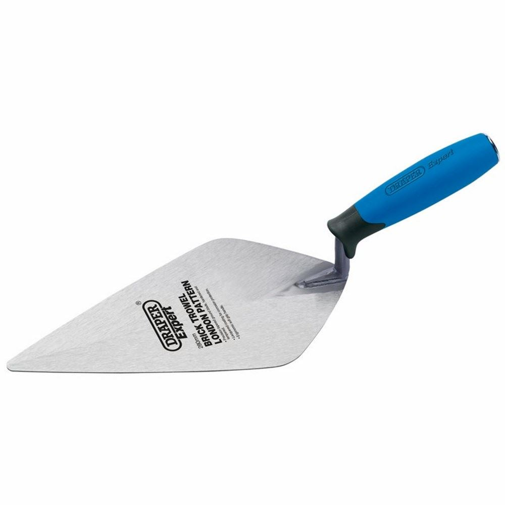 Draper S/S BRICK TROWEL 275MM 82148 Soft Grip Stainless Steel London Pattern Brick Trowel (275mm)