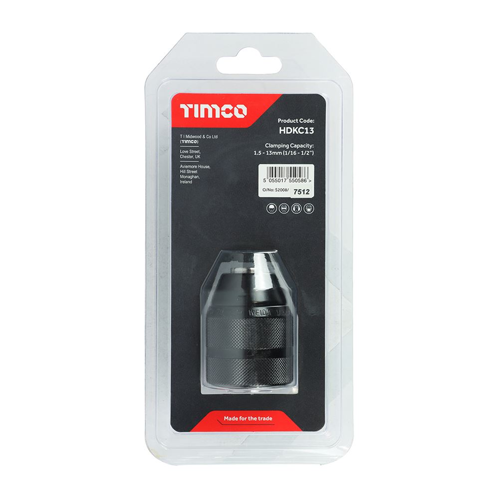 TIMCO Keyless Chuck Super Heavy Duty 1/2" Pack 1
