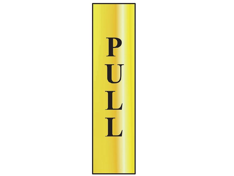 Scan SCA6034 Pull Vertical - Polished Brass Effect 50 x 200mm |
