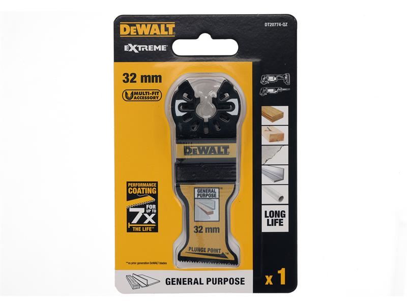 DeWalt Power Tools DT20774 Bi-Metal Plunge Point Multitool Blade 32mm