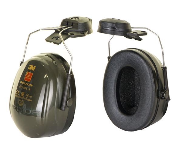 3M PELTOR OPTIME 2 HELMET ATTACHMENT EAR DEFENDERS GREEN