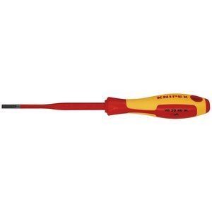 Draper 4.0MM SLIMLINE SLOTTED SCREWDR 72387 72387 VDE Insulated Slotted Screwdrivers - Slim
