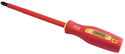 Draper NO.3X150MM VDE PZ S/G-SD BULK 46538 46538 VDE Approved Fully Insulated Soft Grip PZ TYPE Screwdrivers (Sold Loose)