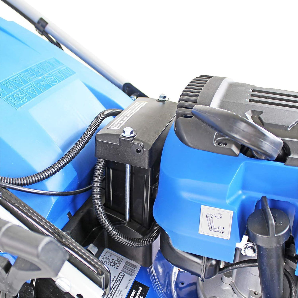 Hyundai HYM460SPE Petrol Lawn Mower 139cc 18"/46cm Electric Start Self Propelled Garden Mower Garden Grass Cutting