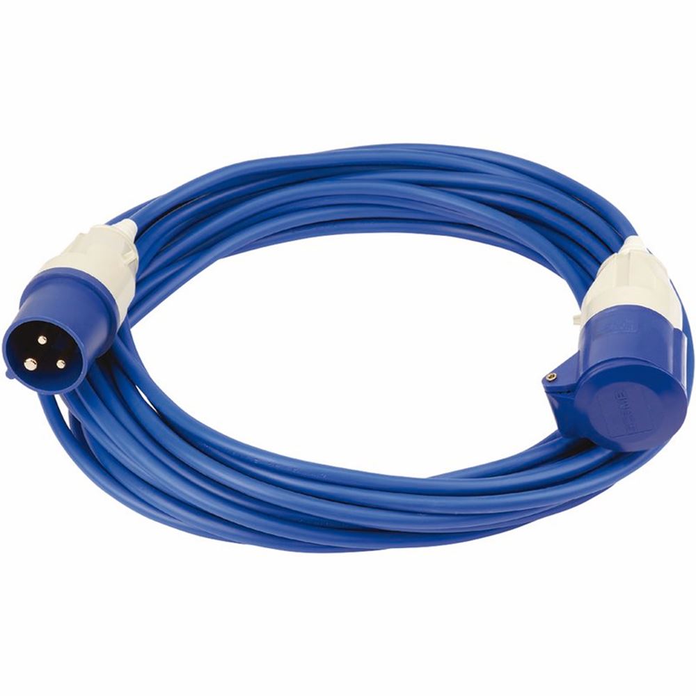 17569 Draper 230V Extension Cable, 14m x 2.5mm, 16A EL241B Extension Leads Professional Trade DIY Workshop Garage Use