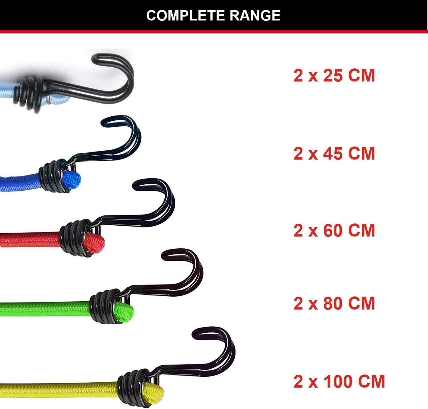 Master Lock 3043EURDAT Twin Wire Bungee Organiser 10 Piece Reusable Cable Tie Set for Garage Workshop Camping Garden Storage and General Organisation