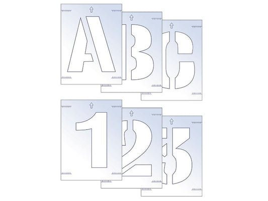 Scan SCA9403 Letter & Number Stencil Kit 25mm |