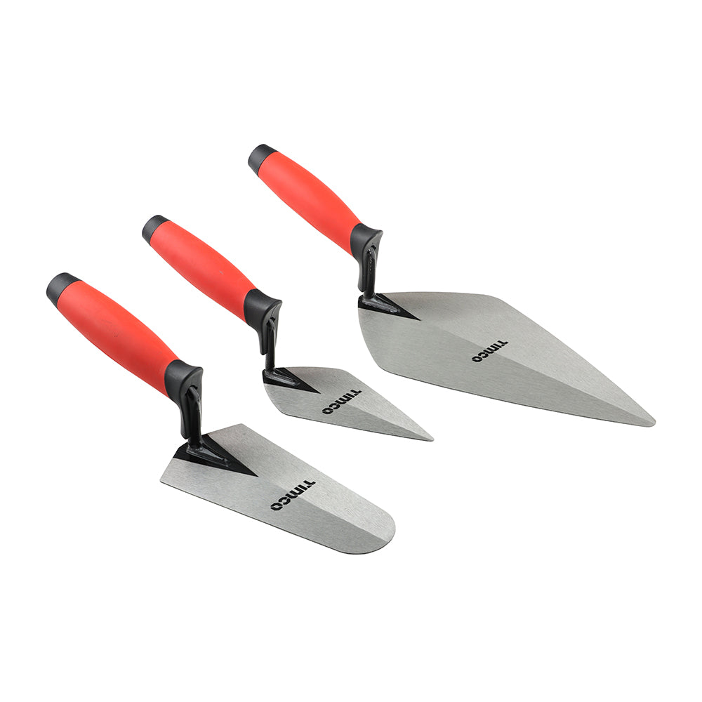 TIMCO Brick Trowel Set 3 Pieces Pack 1