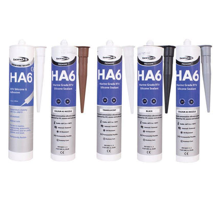 Bond It HA6 Marine Grade Aquarium Silicone Sealant 310ml – All Colours for Fish Tanks, Vivariums, Terrariums and Marine Sealing