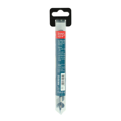 TIMCO Hex Shank Wood Auger Bit 16.0 x 155 Pack 1