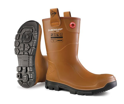 Dunlop Purofort Rigpro Full Safety Fur Lined Work Boots Steel Toe Waterproof