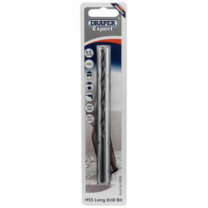 Draper 6.5X148MM L/SERIES DRILL BIT 39036 Metric HSS Long Series Drill Bits