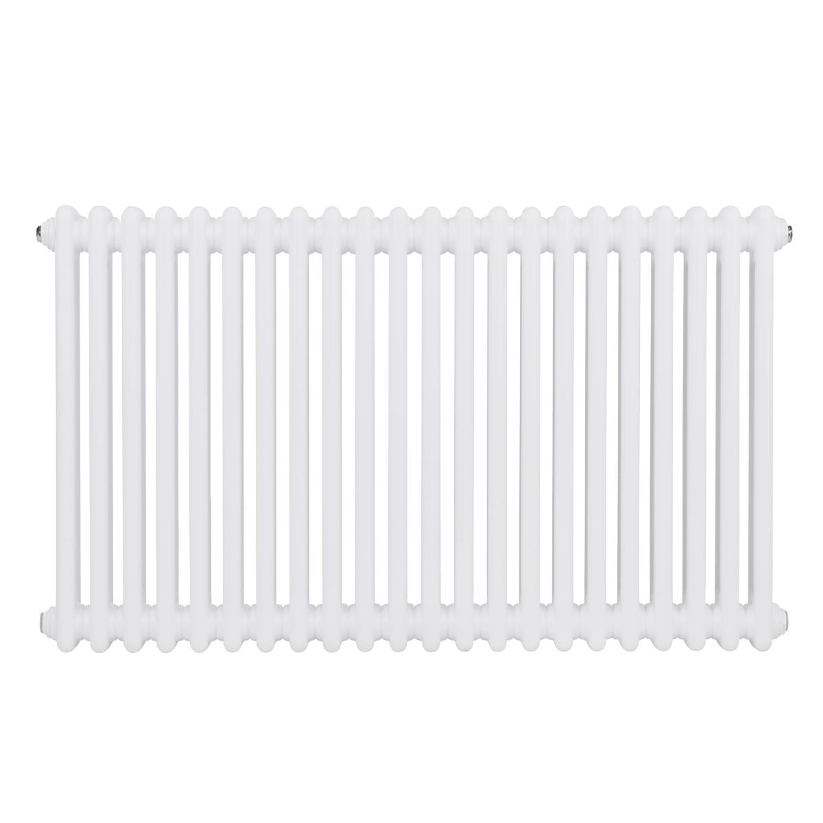 Baridi DH369 Horizontal Traditional 2 Column Radiator 600 x 1012mm - White | Steel | Horizontal traditional two column radiator delivers a BTU output