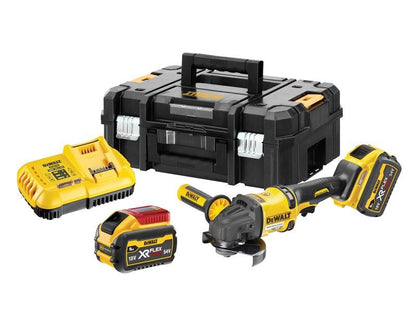 DeWalt DCG418X2-GB DCG418X2 XR FlexVolt Grinder 125mm 54V 2 x 9.0Ah Li-ion