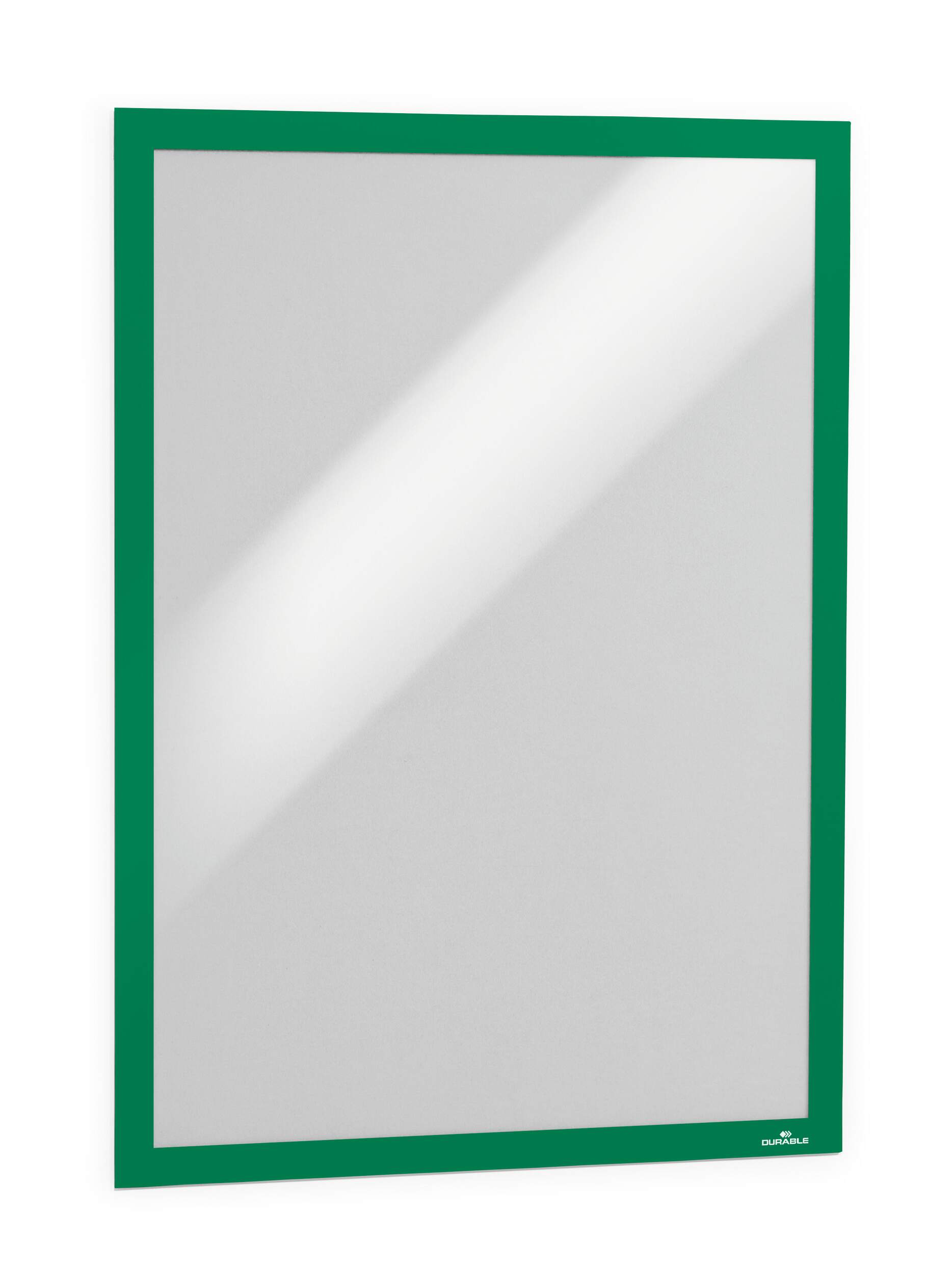 Durable DURAFRAME Self Adhesive Magnetic Signage Frame | 2 Pack | A3 Green