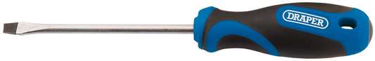 Draper 5 X 100MM PLAIN SLOT S/DRIVER 48922 Soft Grip Plain Slot Screwdrivers