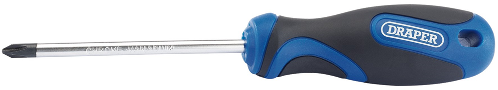 Draper NO.2 X 100MM CROSS S/DRIVER 48932 Soft Grip Cross Slot Screwdrivers