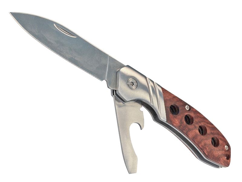 Faithfull FAIWPKTWIN Twin Stainless Steel Blade Knife 63mm |
