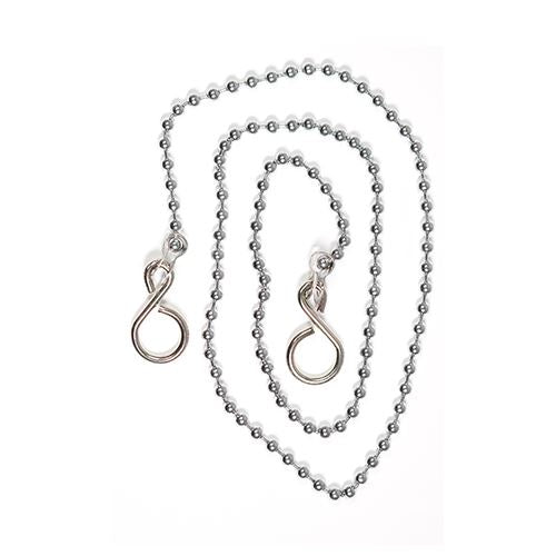 TIMCO Bath Ball Link Chains - Chrome 18" Pack 2