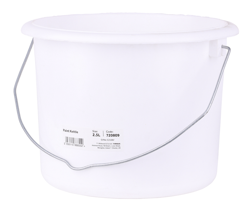 Timco Paint Kettle 2.5L Durable Plastic Paint Mixing Pot DIY Trade
