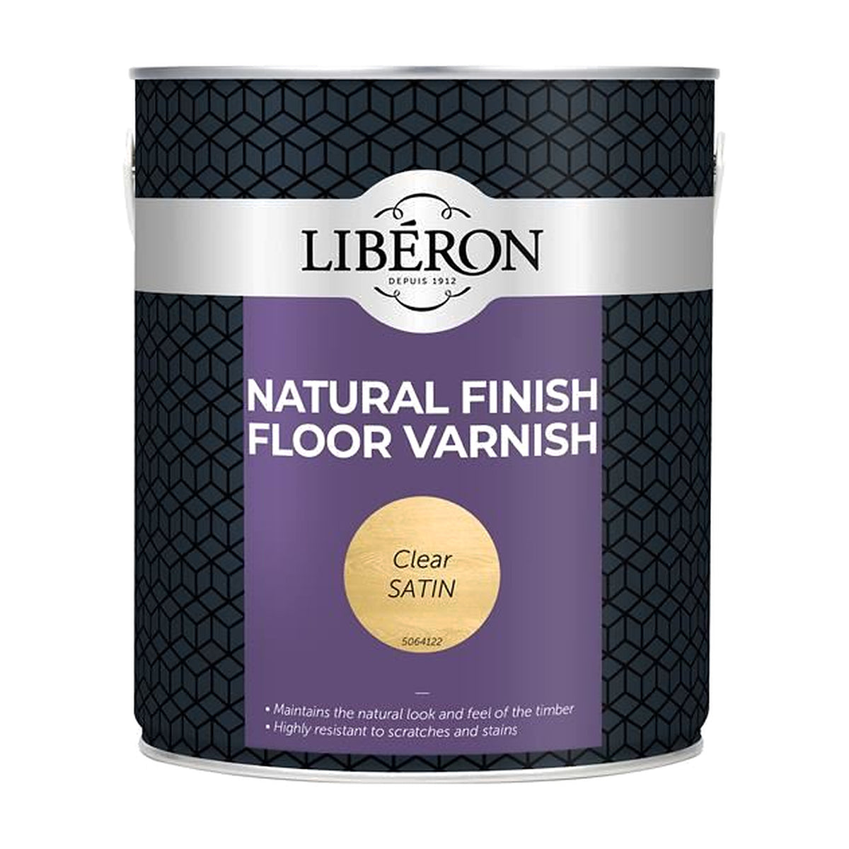 LIB Natural Finish Floor Varnish Clear Satin 2.5 litre
