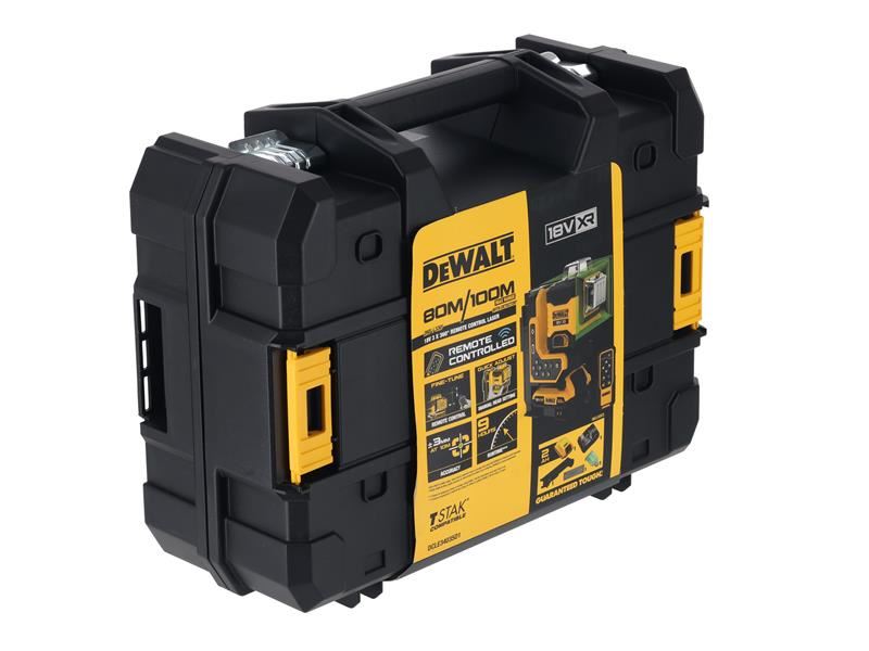 DeWalt Power Tools DCLE34035D1 3x360 Remote Control Green Laser 18V 1 x 2.0Ah Li-ion