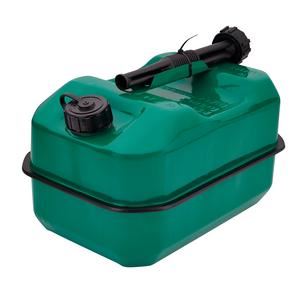 Draper Green Mild Steel Fuel Can 10 L Automotive Garage Workshop Fuel Storage Transfer