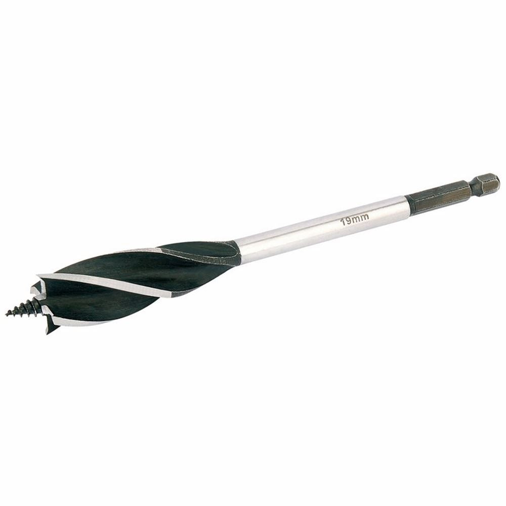Draper 4 FLUTED AUGER BIT 19MM 35111 4 Fluted Auger Bits, 165mm